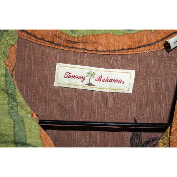 Tommy Bahama Men’s Button-Up Shirt Size XL – Tropical Stripe Print – Bird of Par - Picture 3 of 10